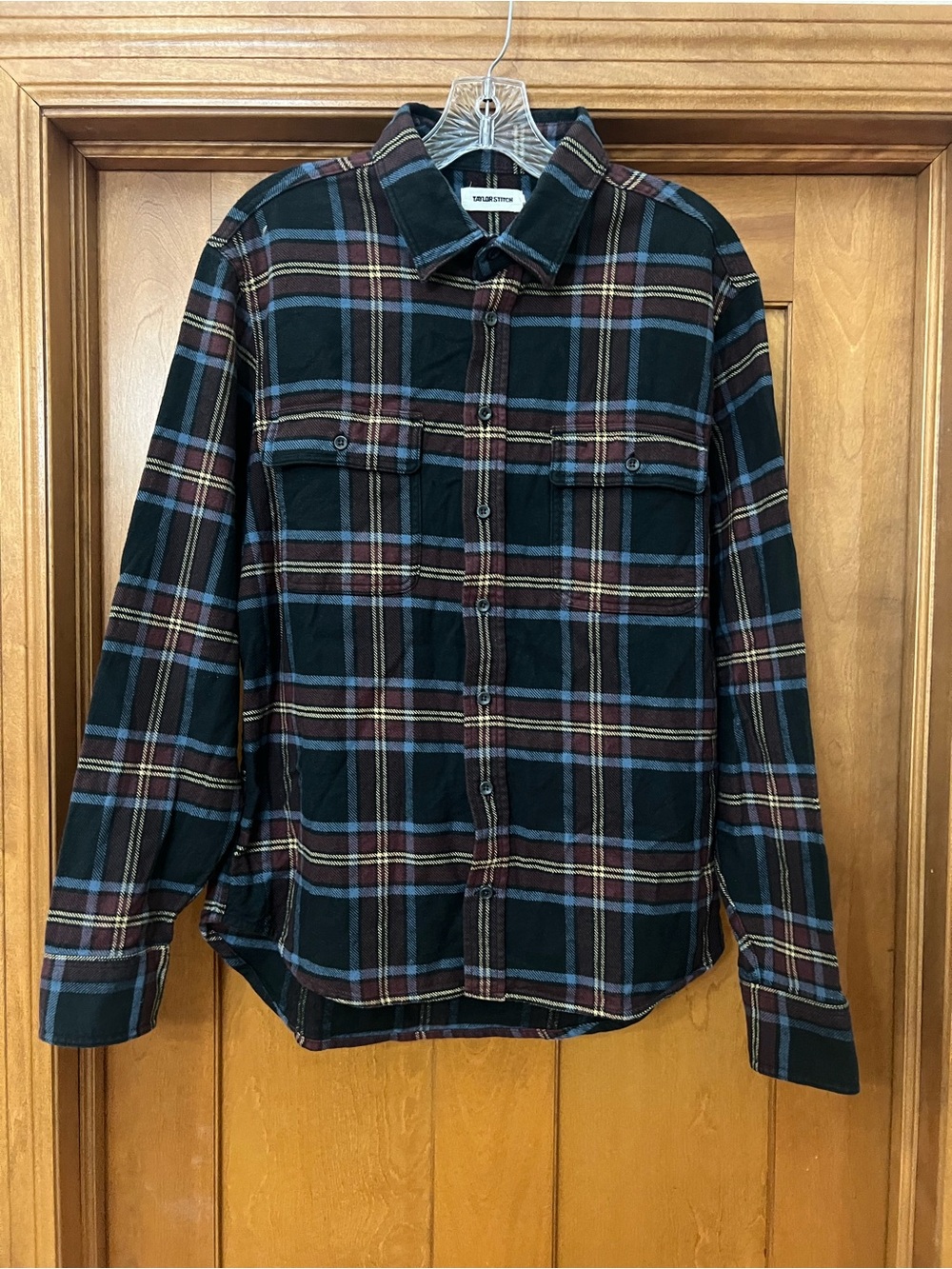 Taylor Stitch Men's Plaid Flannel Shirt Shacket Size 40